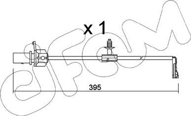 Cifam SU.346 - Сигнализатор, износ тормозных колодок autospares.lv