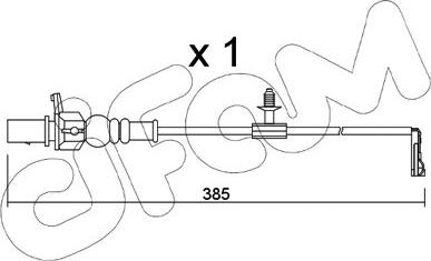 Cifam SU.348 - Сигнализатор, износ тормозных колодок autospares.lv