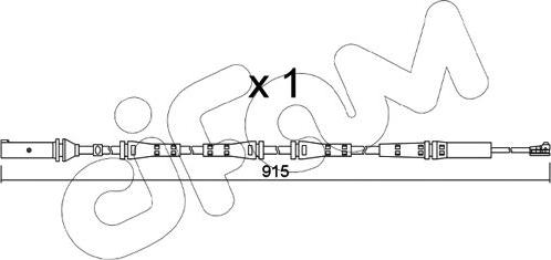 Cifam SU.351 - Сигнализатор, износ тормозных колодок autospares.lv