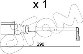 Cifam SU.365 - Сигнализатор, износ тормозных колодок autospares.lv