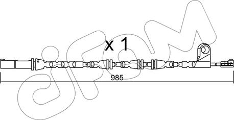 Cifam SU.309 - Сигнализатор, износ тормозных колодок autospares.lv