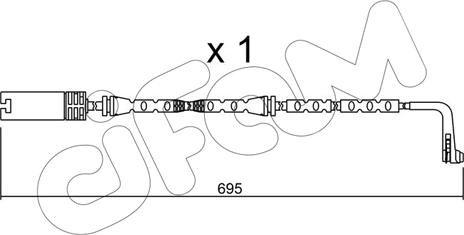 Cifam SU.305 - Сигнализатор, износ тормозных колодок autospares.lv