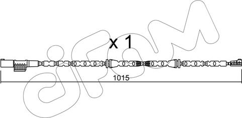 Cifam SU.307 - Сигнализатор, износ тормозных колодок autospares.lv
