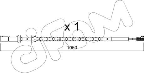Cifam SU.310 - Сигнализатор, износ тормозных колодок autospares.lv