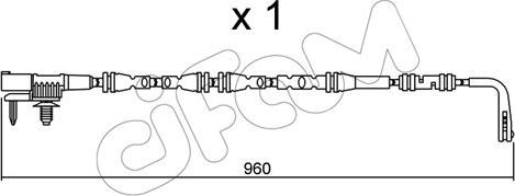 Cifam SU.317 - Сигнализатор, износ тормозных колодок autospares.lv