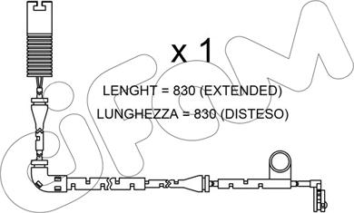 Cifam SU.327 - Сигнализатор, износ тормозных колодок autospares.lv