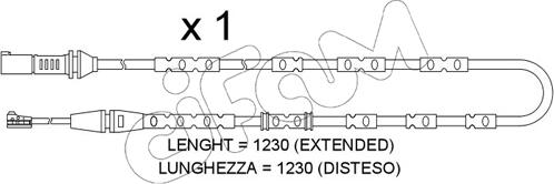 Cifam SU.371 - Сигнализатор, износ тормозных колодок autospares.lv