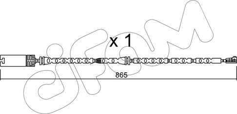 Cifam SU.299 - Сигнализатор, износ тормозных колодок autospares.lv