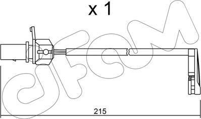 Cifam SU.291 - Сигнализатор, износ тормозных колодок autospares.lv