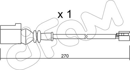 Cifam SU.246 - Сигнализатор, износ тормозных колодок autospares.lv