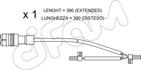 Cifam SU.264 - Сигнализатор, износ тормозных колодок autospares.lv