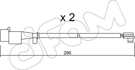 Cifam SU.260K - Сигнализатор, износ тормозных колодок autospares.lv