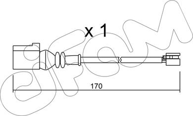 Cifam SU.289 - Сигнализатор, износ тормозных колодок autospares.lv
