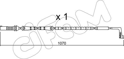 Cifam SU.285 - Сигнализатор, износ тормозных колодок autospares.lv