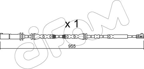 Cifam SU.280 - Сигнализатор, износ тормозных колодок autospares.lv