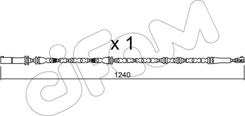 Cifam SU.288 - Сигнализатор, износ тормозных колодок autospares.lv
