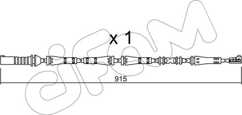 Cifam SU.287 - Сигнализатор, износ тормозных колодок autospares.lv
