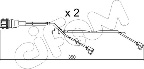 Cifam SU.231K - Сигнализатор, износ тормозных колодок autospares.lv