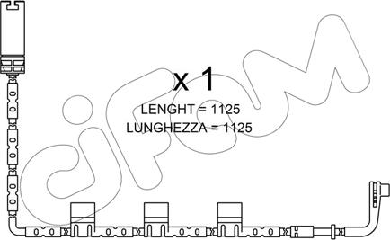 Cifam SU.223 - Сигнализатор, износ тормозных колодок autospares.lv