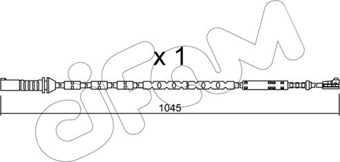 Cifam SU.279 - Сигнализатор, износ тормозных колодок autospares.lv