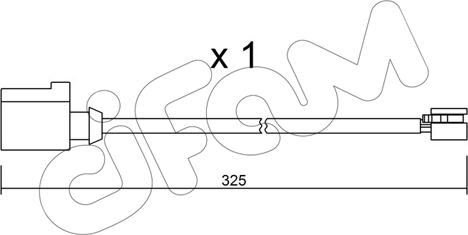 Cifam SU.271 - Сигнализатор, износ тормозных колодок autospares.lv