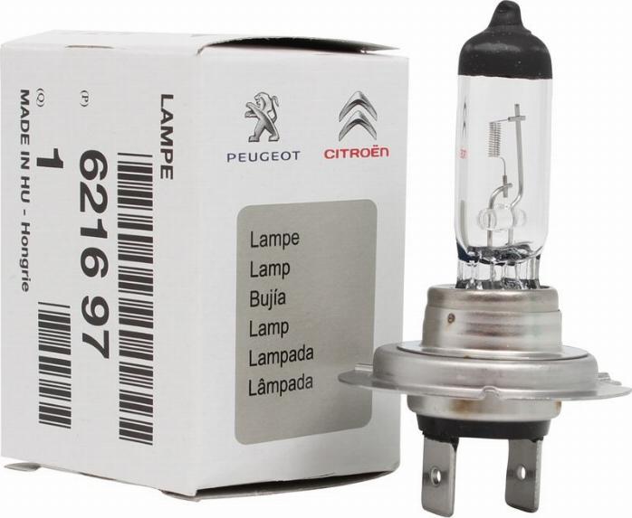 CITROËN 6216.97 - Лампа накаливания, фара с автоматической системой стабилизации autospares.lv