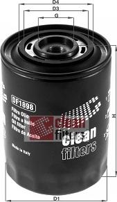 Clean Filters DF1898 - Масляный фильтр autospares.lv