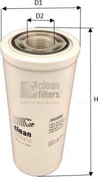 Clean Filters DH5806 - Фильтр, система рабочей гидравлики autospares.lv