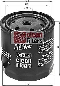 Clean Filters DN 244 - Топливный фильтр autospares.lv