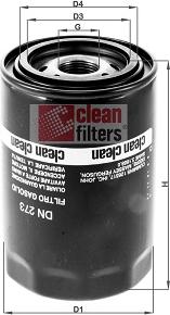 Clean Filters DN 273 - Топливный фильтр autospares.lv