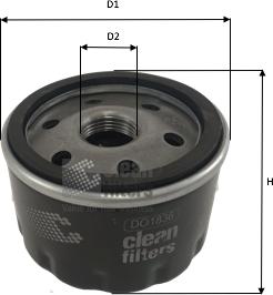 Clean Filters DO1836 - Масляный фильтр autospares.lv