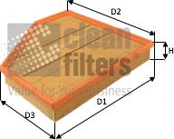 Clean Filters MA3492 - Воздушный фильтр, двигатель autospares.lv