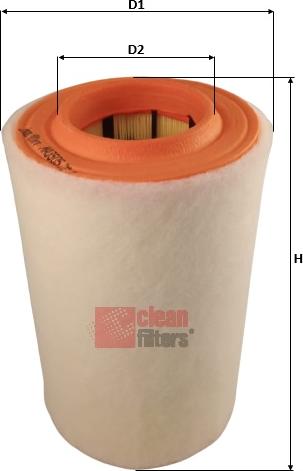 Clean Filters MA3505 - Воздушный фильтр, двигатель autospares.lv