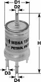 Clean Filters MBNA1556 - Топливный фильтр autospares.lv