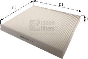 Clean Filters NC2431 - Фильтр воздуха в салоне autospares.lv
