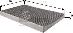 Clean Filters NC2040CA - Фильтр воздуха в салоне autospares.lv