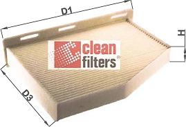 Clean Filters NC2132 - Фильтр воздуха в салоне autospares.lv