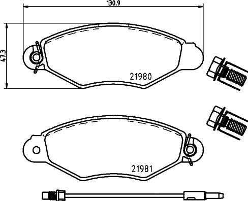 Cobreq N-446 - Тормозные колодки, дисковые, комплект autospares.lv