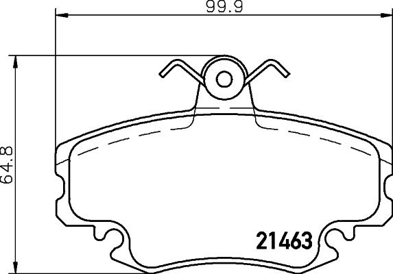 Cobreq N-443 - Тормозные колодки, дисковые, комплект autospares.lv