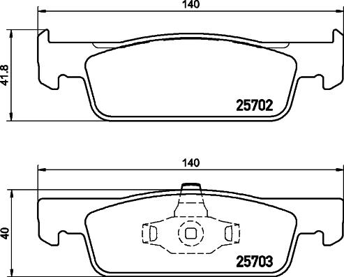 Cobreq N-457 - Тормозные колодки, дисковые, комплект autospares.lv