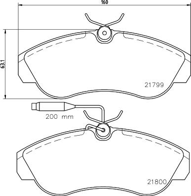 Cobreq N-555 - Тормозные колодки, дисковые, комплект autospares.lv