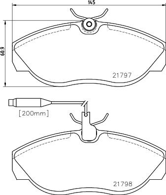 Cobreq N-553 - Тормозные колодки, дисковые, комплект autospares.lv