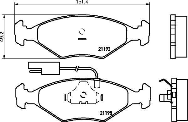 Cobreq N-506 - Тормозные колодки, дисковые, комплект autospares.lv