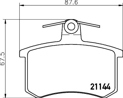 Cobreq N-514 - Тормозные колодки, дисковые, комплект autospares.lv