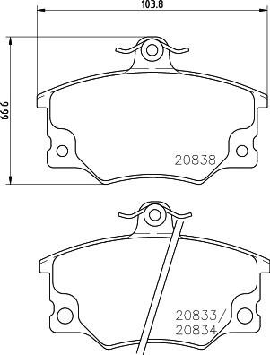 Cobreq N-518 - Тормозные колодки, дисковые, комплект autospares.lv