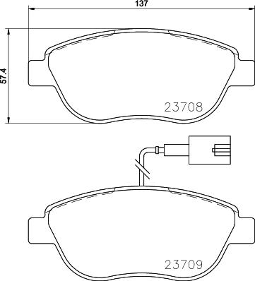 Cobreq N-582 - Тормозные колодки, дисковые, комплект autospares.lv