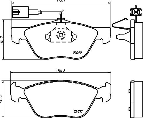 Cobreq N-539 - Тормозные колодки, дисковые, комплект autospares.lv