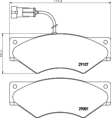 Cobreq N-575 - Тормозные колодки, дисковые, комплект autospares.lv