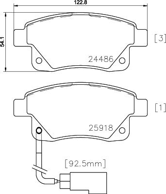 Cobreq N-195 - Тормозные колодки, дисковые, комплект autospares.lv