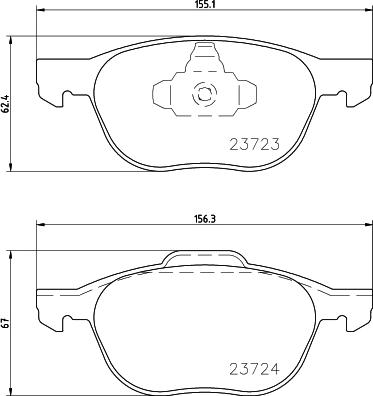 Cobreq N-192 - Тормозные колодки, дисковые, комплект autospares.lv